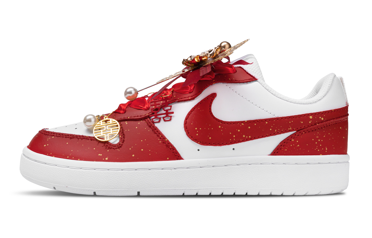 

Court Borough 2 Blissful Union нескользящие низкие детские скейтборд кроссовки kids' Nike, красный