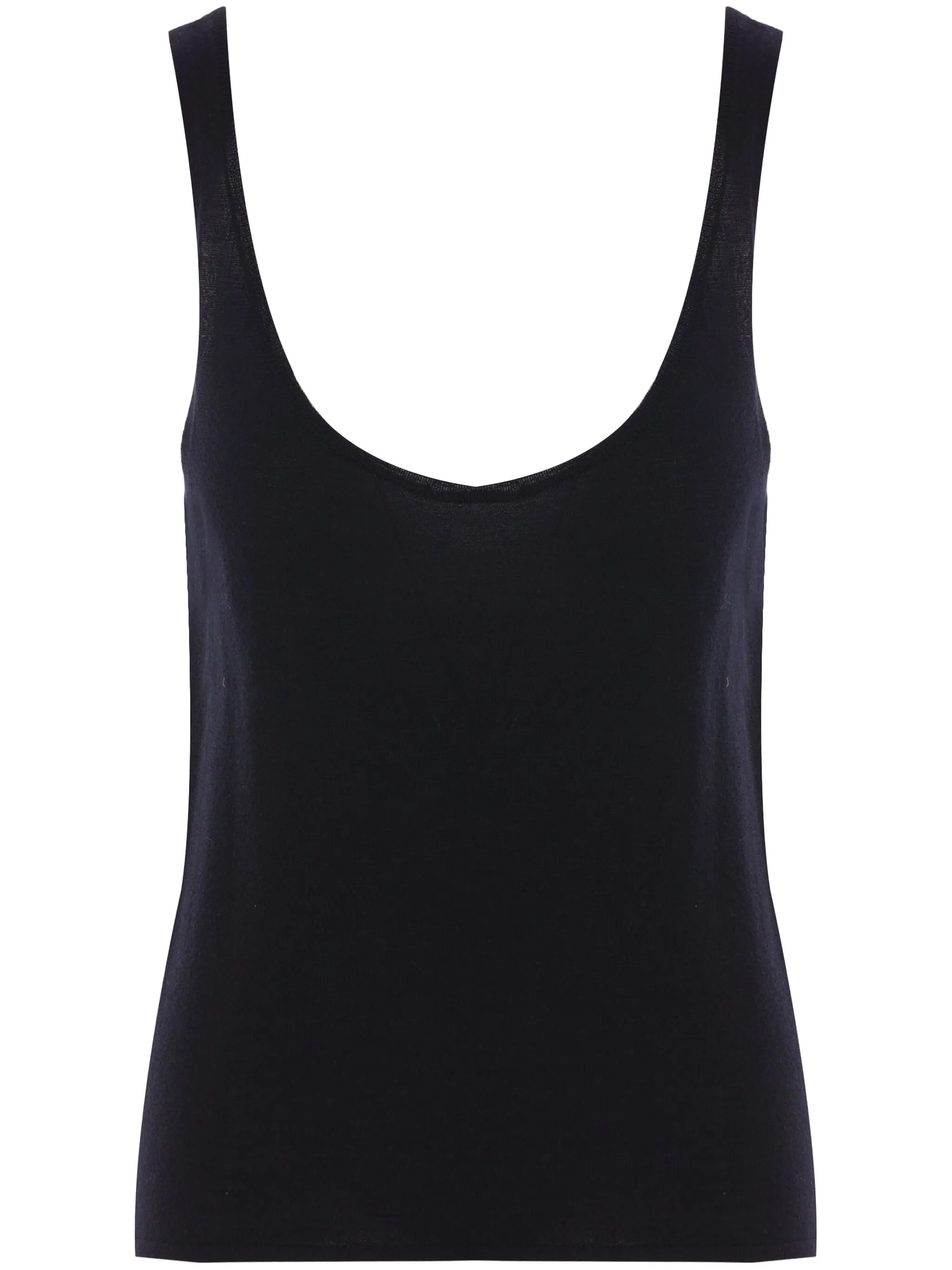 

Топ с U-образным вырезом Saint Laurent, черный