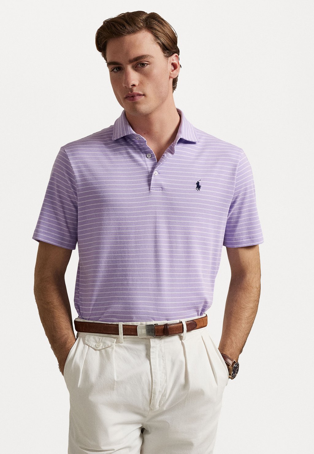 

Рубашка поло SHORT SLEEVE Polo Ralph Lauren, сиреневый