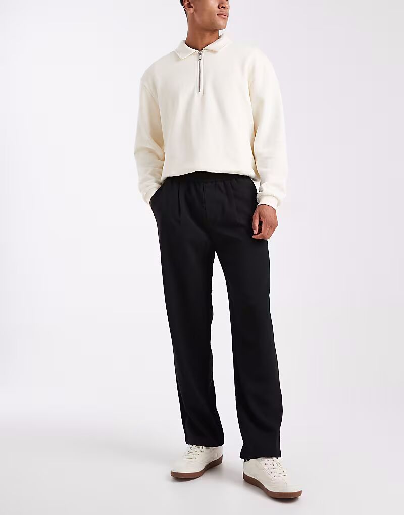 

Брюки прямого кроя & SONS черного цвета Only & Sons