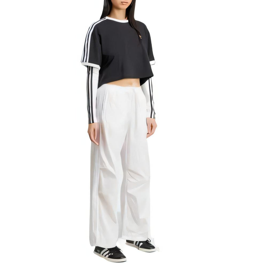 Футболка adidas 3s Loose Crop Top 'Black', черный — фото 4
