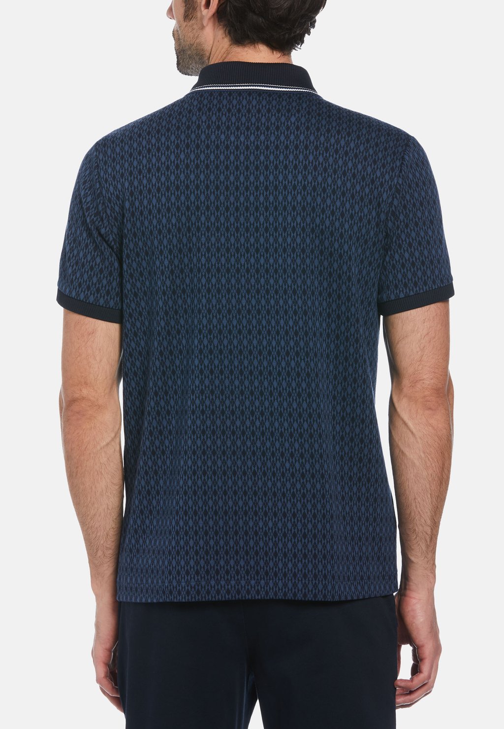 

Рубашка поло ARGYLE PRINT 1/4 ZIP Original Penguin, синий