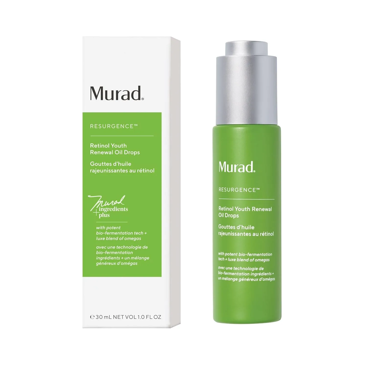 Сыворотка Murad — Retinol Youth Renewal Oil Drops с ретинолом против старения, увлажняет и разглаживает, 30 мл