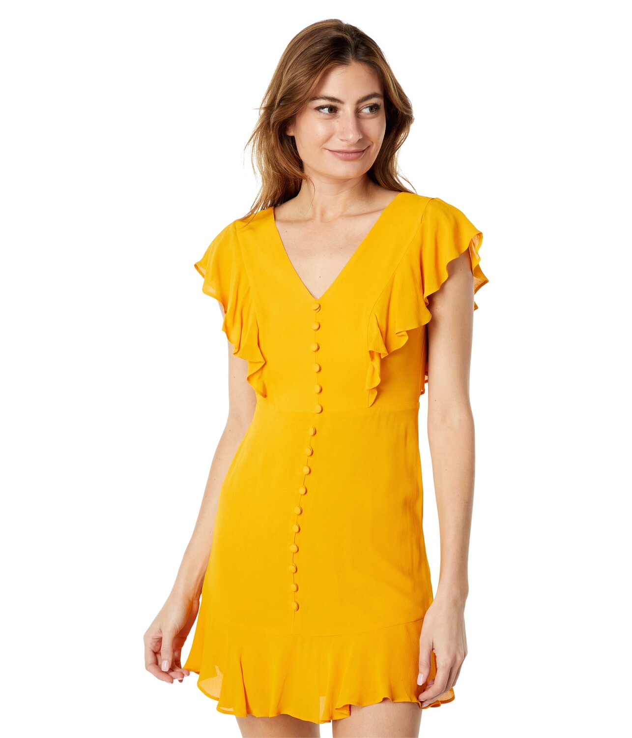 

Платье BCBGMAXAZRIA, Open Back Ruffle Cocktail Dress
