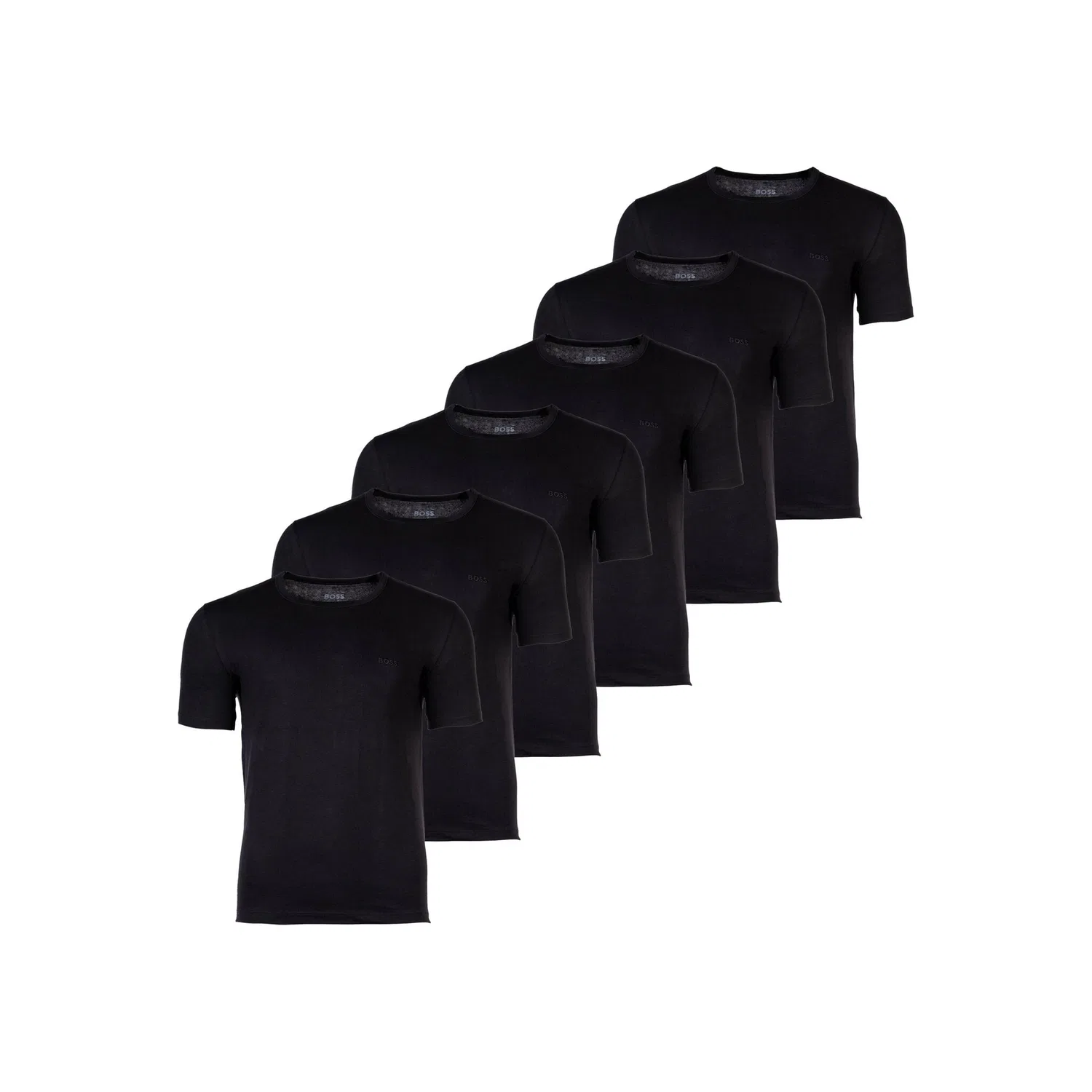 Детские хлопковые футболки с логотипом BOSS, Black