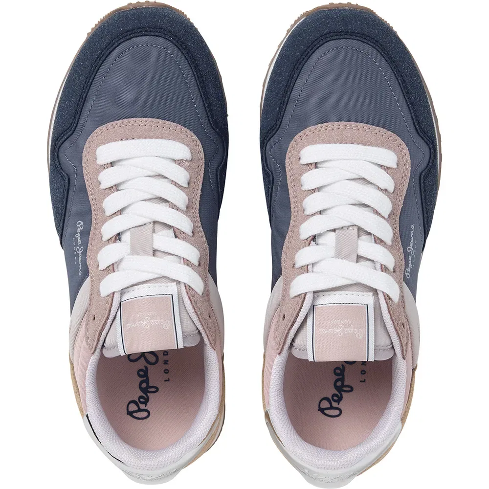 Детские кроссовки для девочек с принтом Hailon Basic Pepe jeans, Blue — фото 2