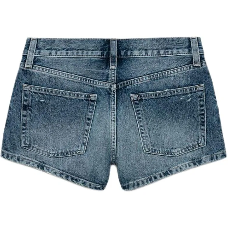 Женские джинсовые шорты синие ZARA, Blue — фото 3