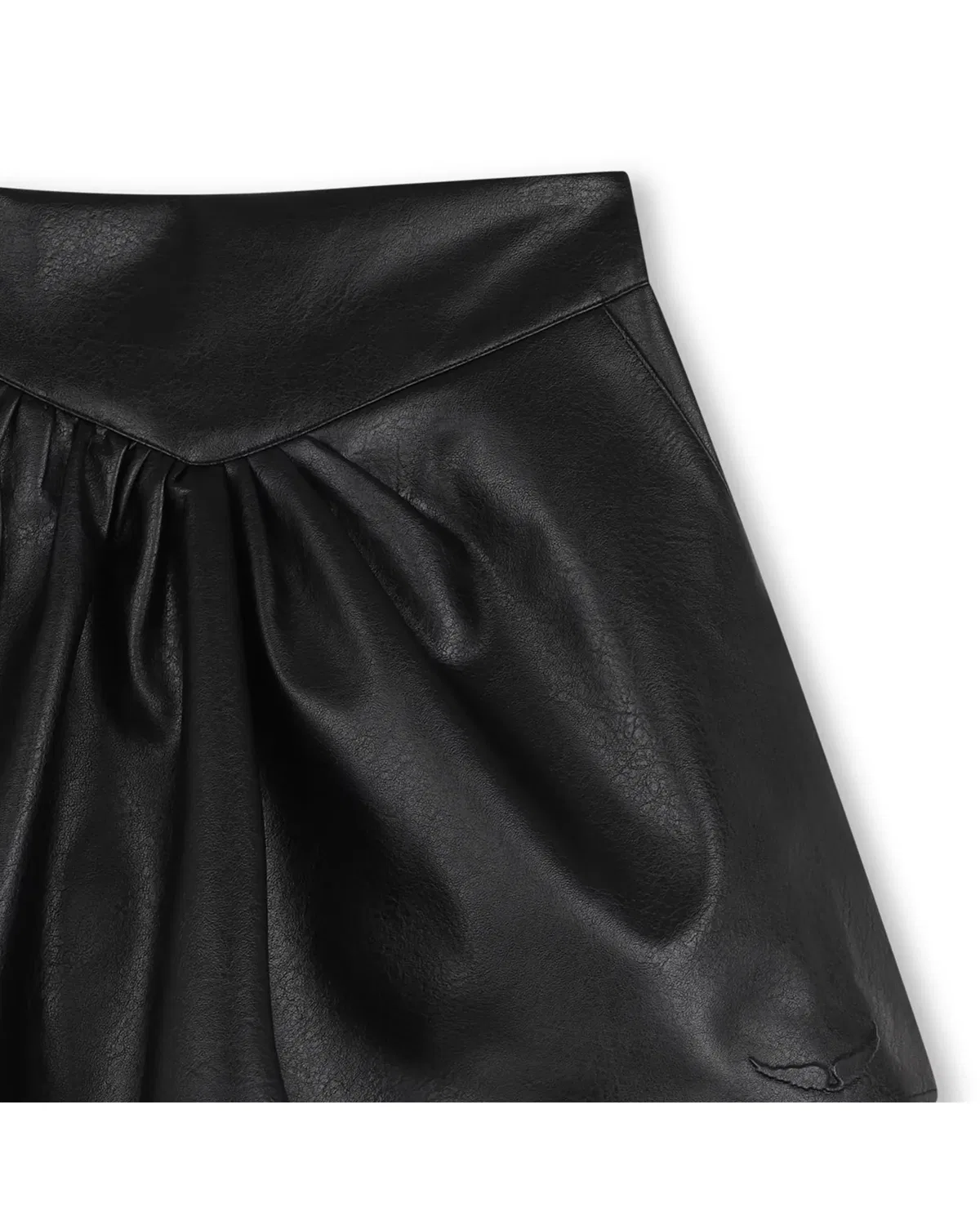 Детская юбка для девочек с эффектом мятости Zadig & Voltaire, Negro — фото 2