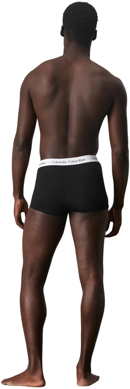 Мужские трусы-слипы из хлопка с эластаном Calvin Klein, Black — фото 3
