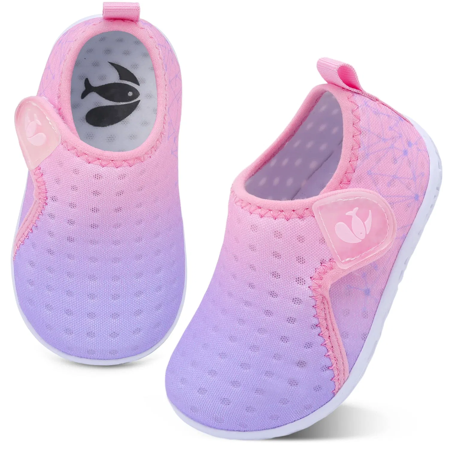 Детские водные туфли для мальчиков и девочек без каблука Bbx1 FEETCITY, Grapurple