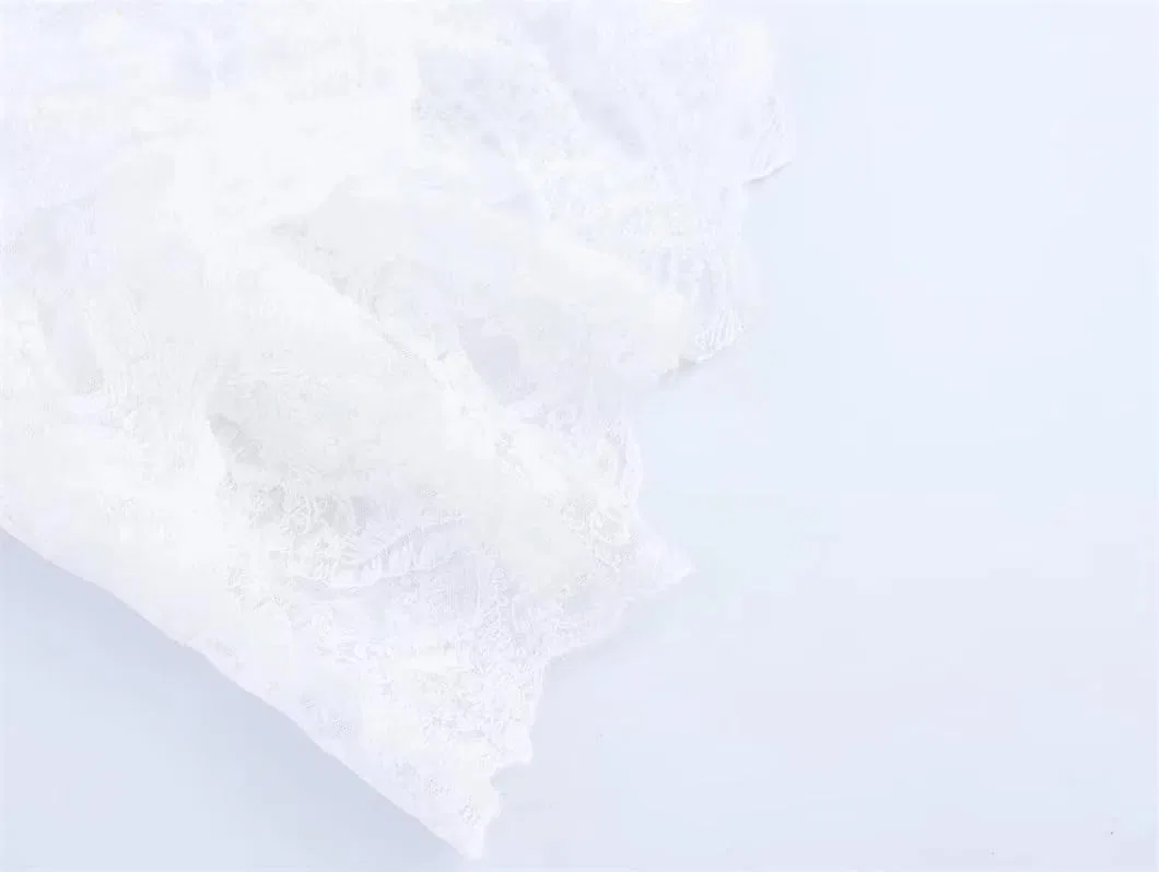Женское летнее платье свободного кроя с кружевом Generic, White — фото 4