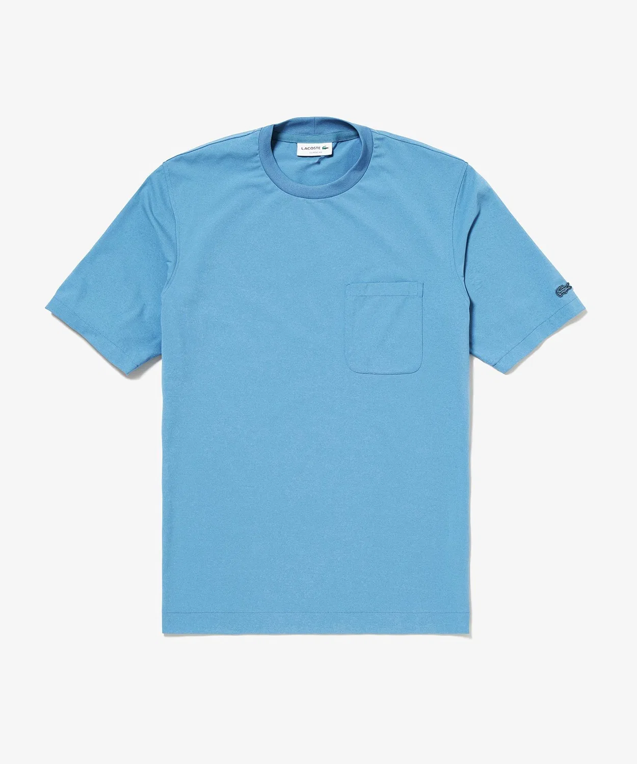 Мужская футболка с логотипом Oversize Pocket Half-Sleeve T-Shirt LACOSTE, Grayish Blue