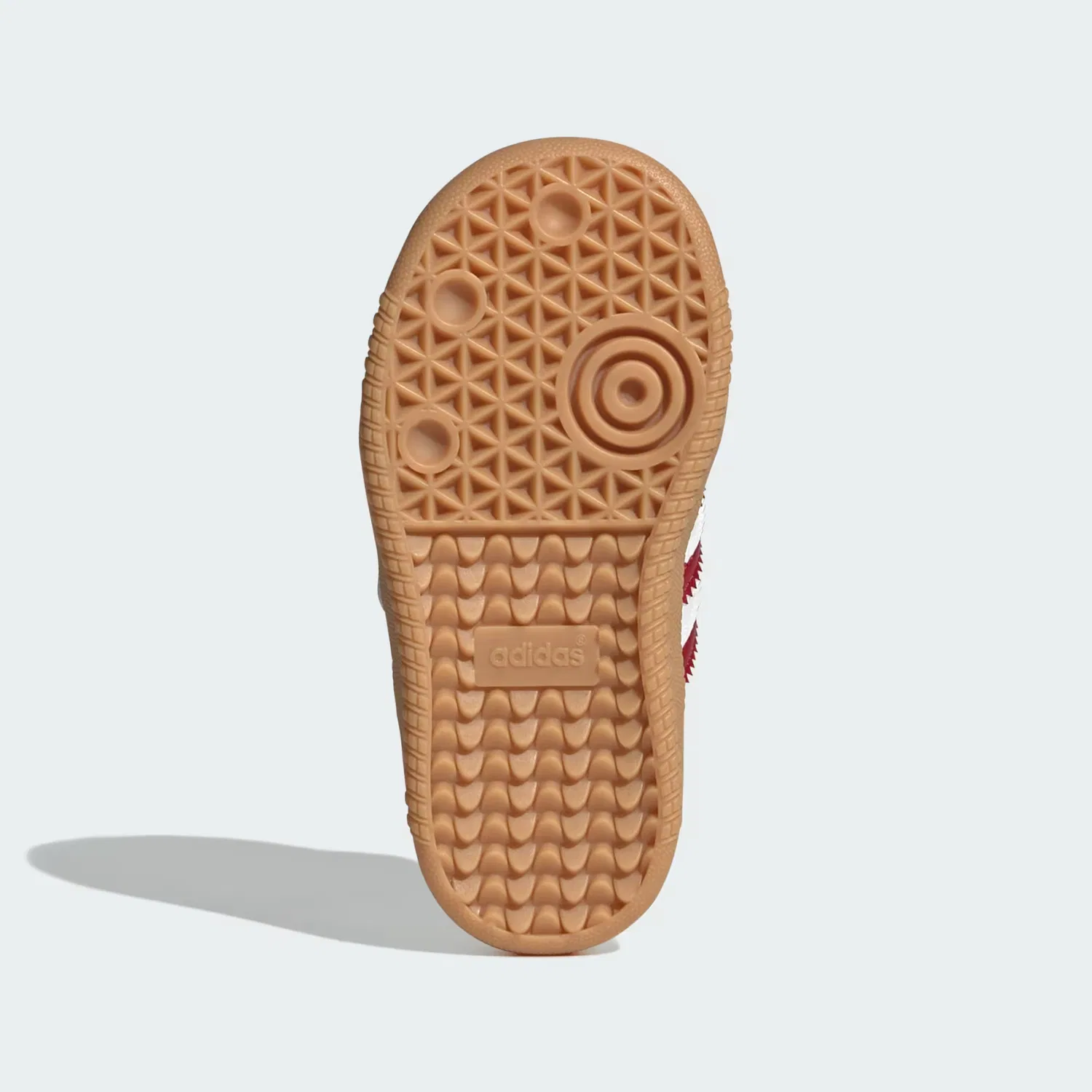 Детские кроссовки на липучке Samba Jane Adidas Originals, белый/красный/gum — фото 3