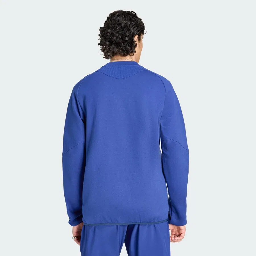 Толстовка ADIDAS PERFORMANCE 'Italy Tiro Travel Crew' синего цвета — фото 4