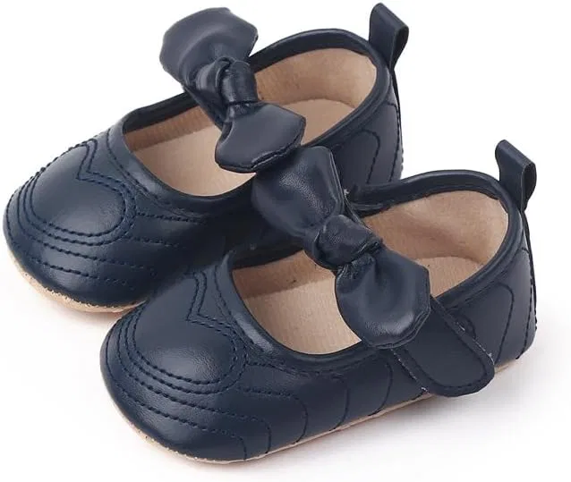 Детские туфли Мэри Джейн для девочек из эко-кожи Purepips, Navy Blue