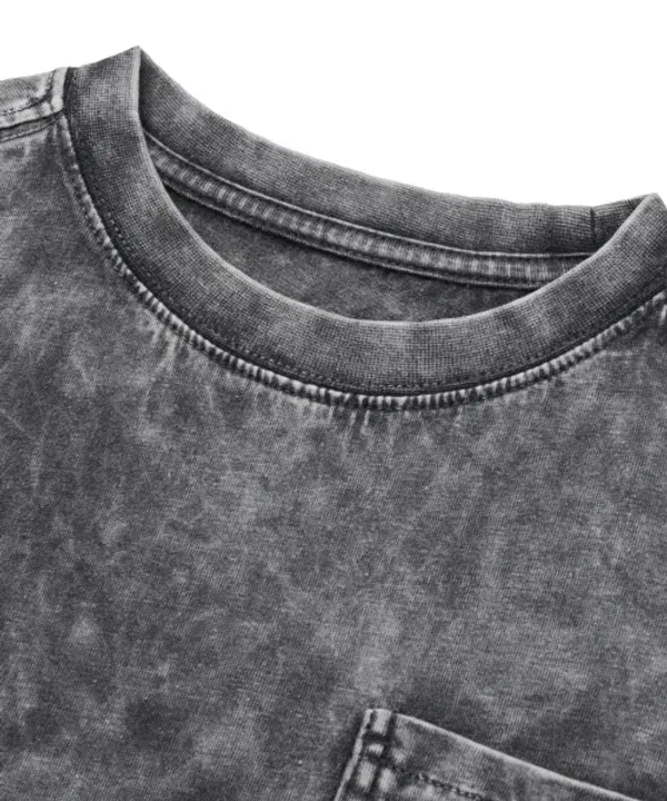 Футболка с коротким рукавом Kids pigment tag pocket tee Brownbreath Kids, charcoal — фото 4