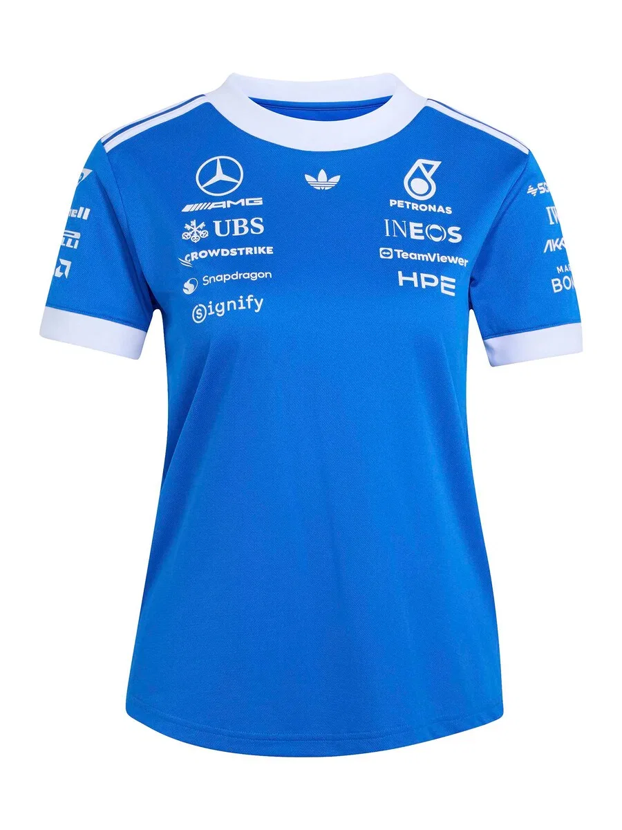 Спортивная футболка ADIDAS PERFORMANCE Performance Shirt 'Mercedes-AMG Petronas Formula 1 Team' небесно-голубого цвета