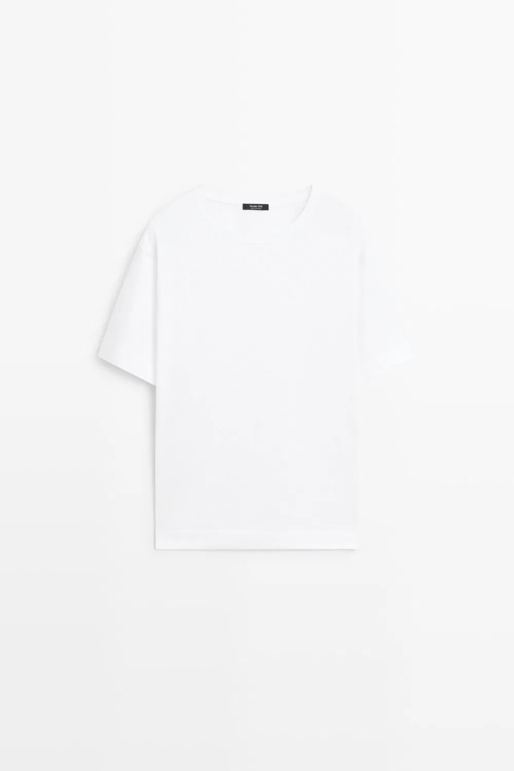 Футболка Massimo Dutti 100% Cotton Short Sleeve, белый — фото 2
