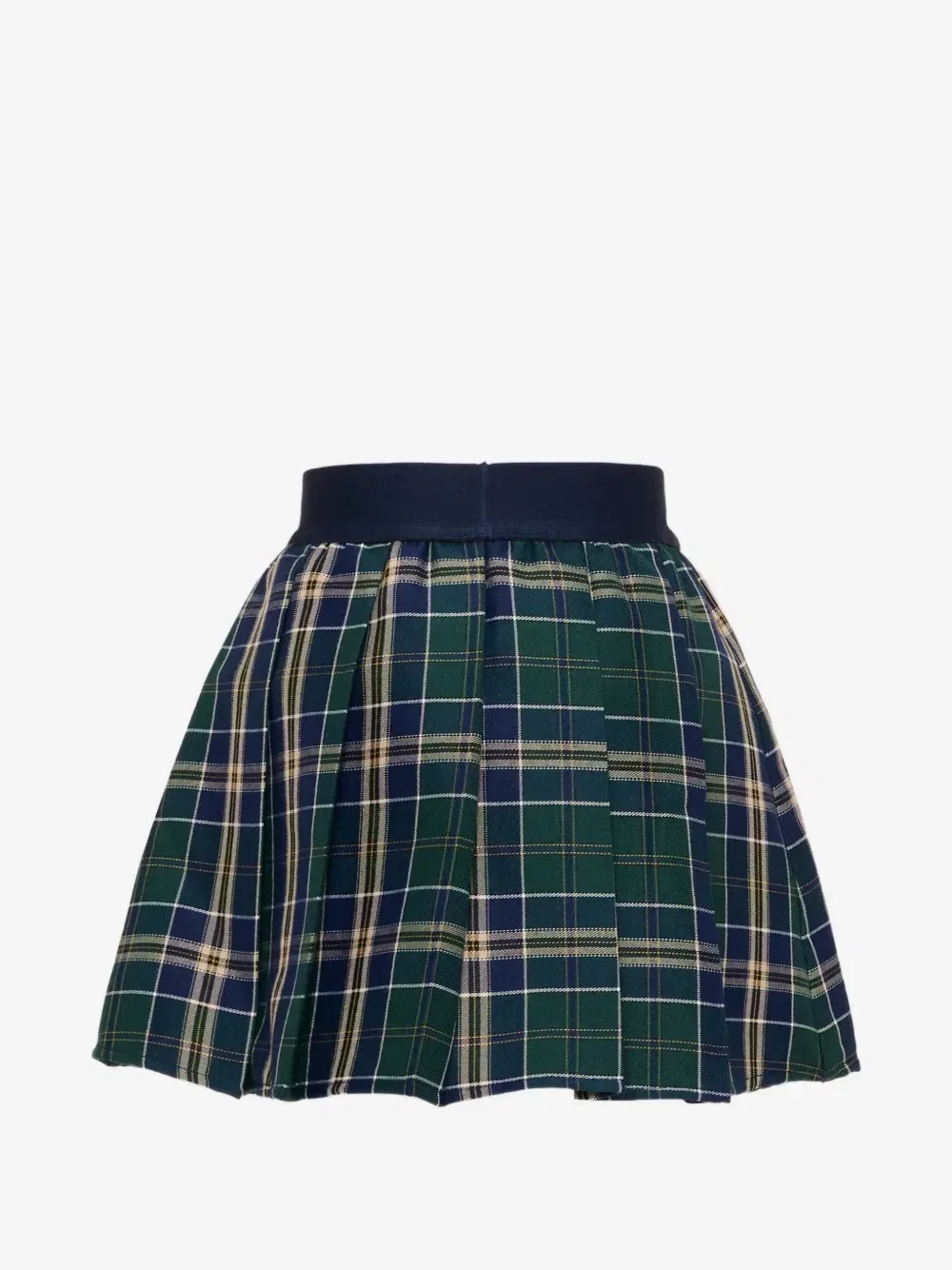Плиссированная юбка в шотландскую клетку Trussardi Junior, зеленый — фото 2