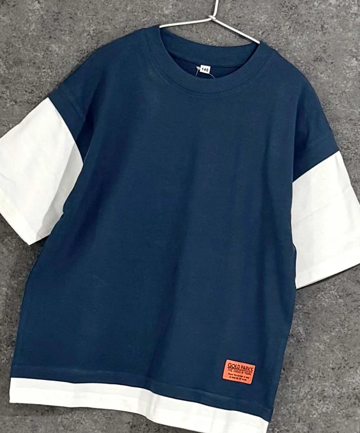 Детская футболка с имитацией многослойности, без рукавов Universal Style Wear, Blue — фото 4