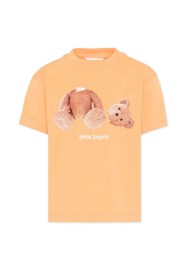 Футболка с принтом Animals Palm Angels, orange, оранжевый