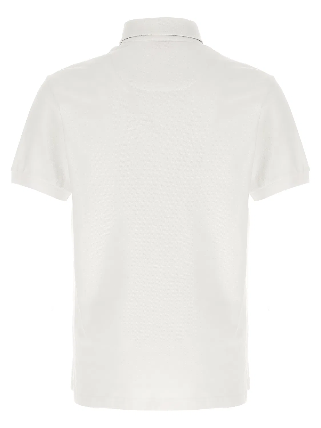 Мужское поло с цветочным принтом Paisley White Cotton Polo Shirt Etro, White — фото 2