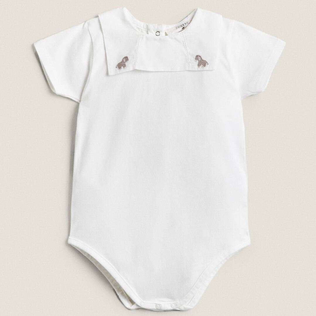 

Детский боди-комбинезон Zara Home Donkey, белый
