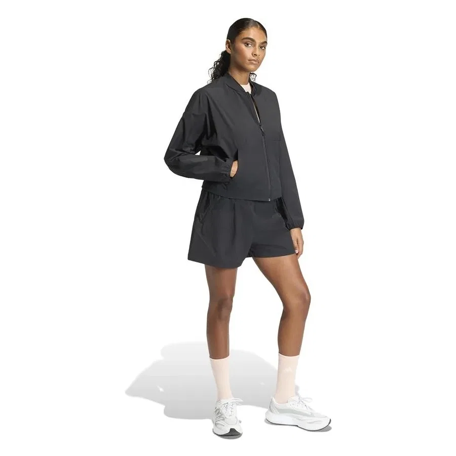 Женская куртка с капюшоном W Z.N.E. WV BOM adidas, Черный — фото 3