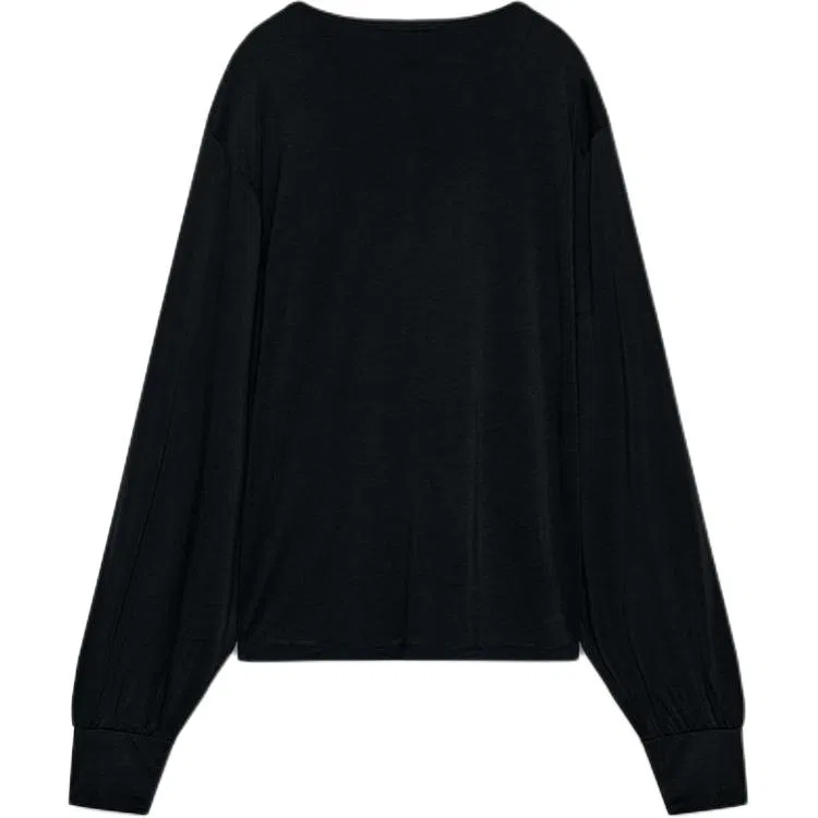 Женский свитер с круглым вырезом ZARA, Black — фото 3