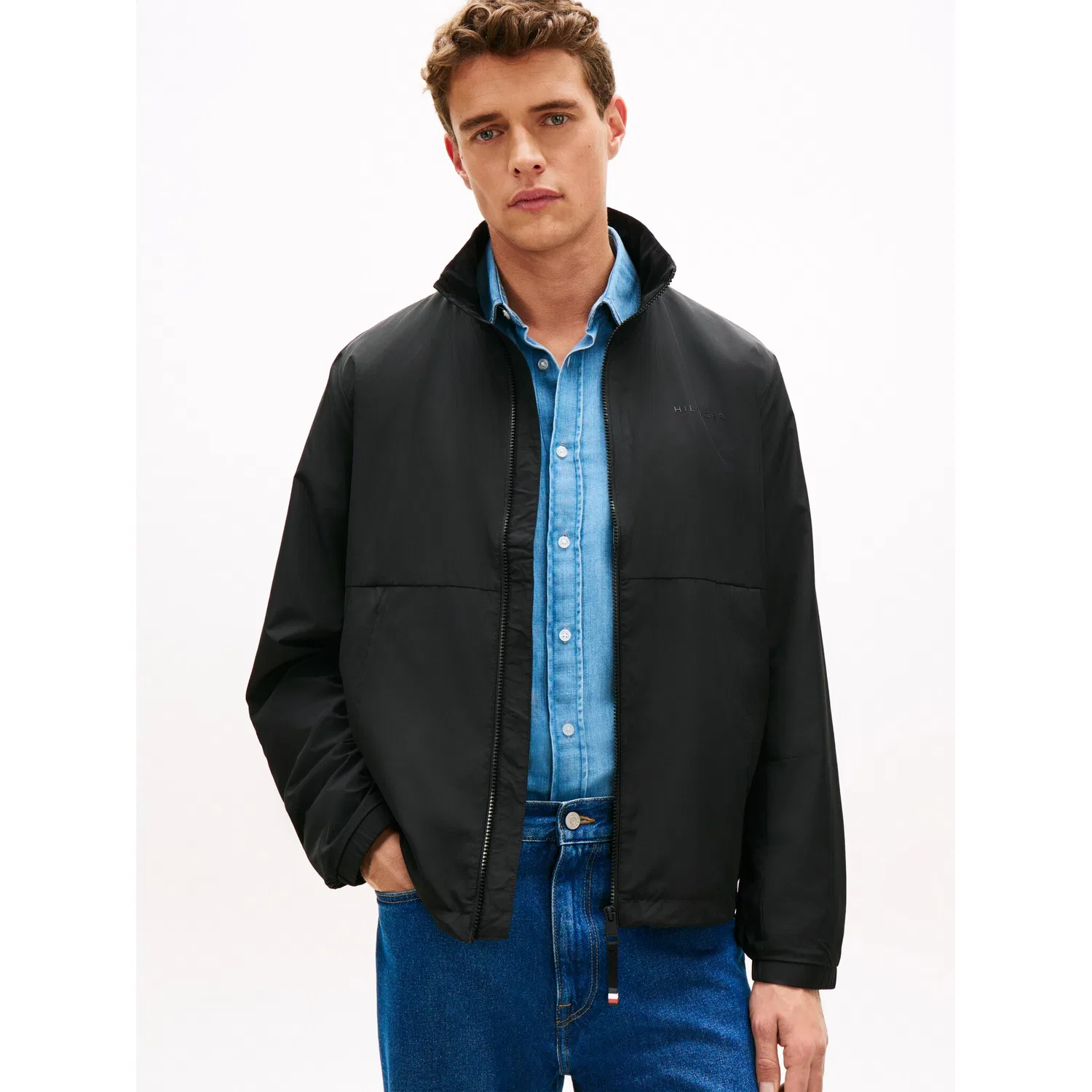 Мужской легкий куртка-блузон с функцией Outdoor Tommy Hilfiger, Black