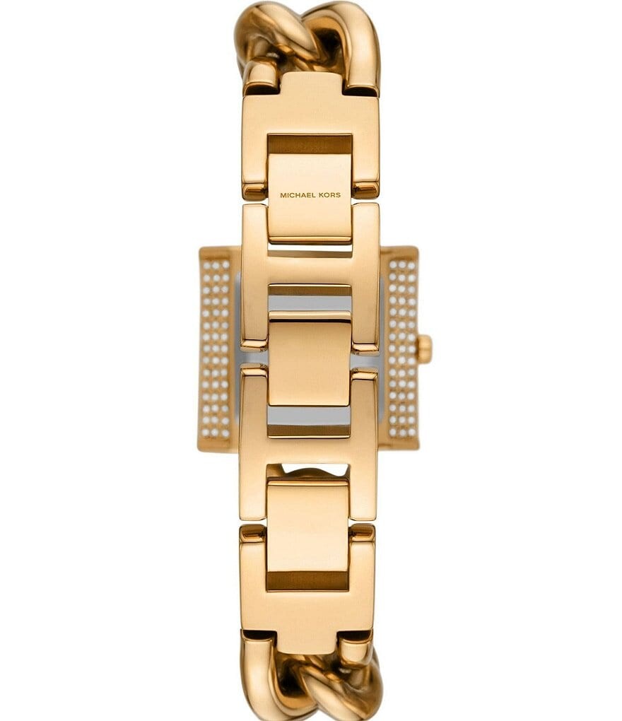 

Женские часы Michael Kors MK с цепочкой и браслетом из нержавеющей стали с тремя стрелками, золотой