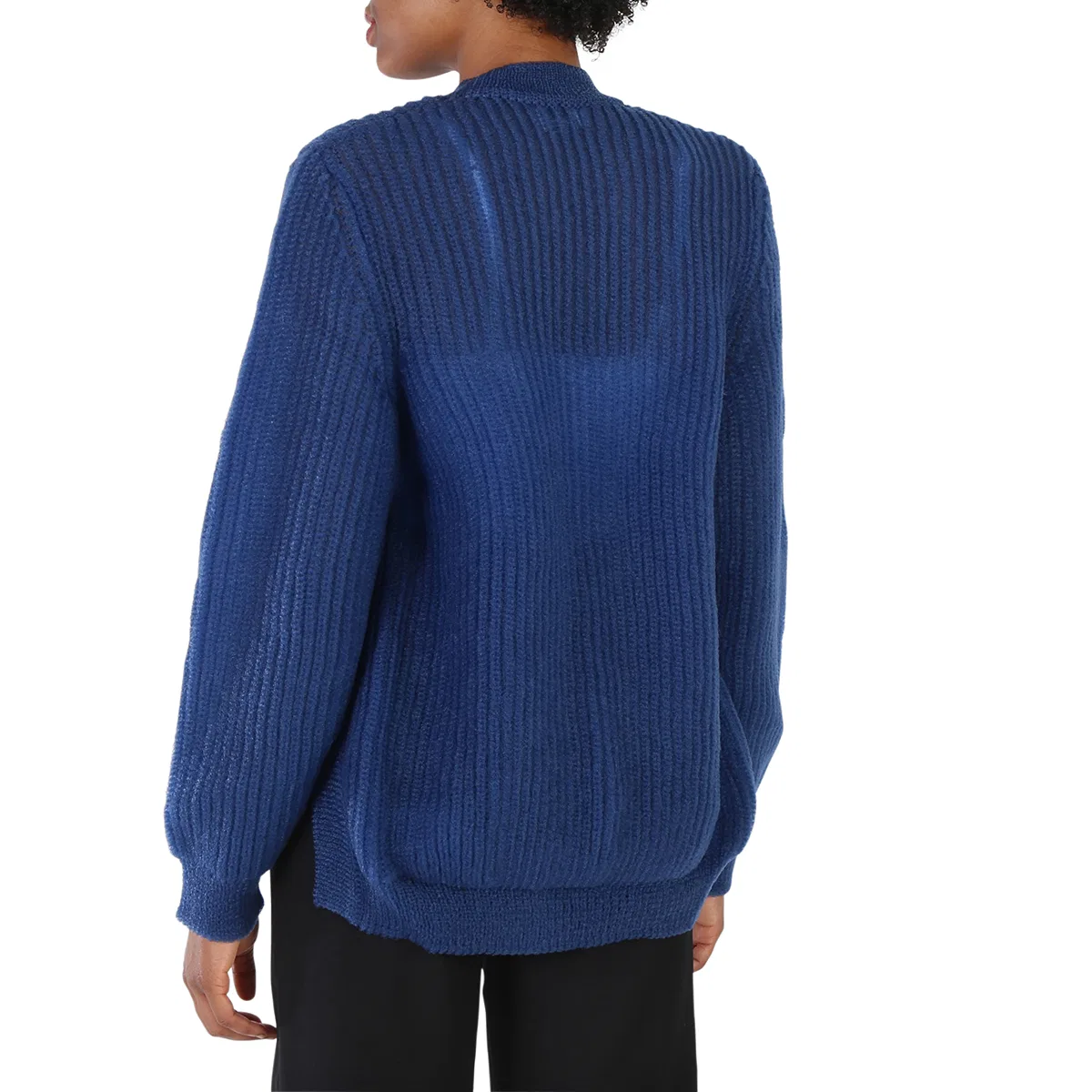 Свитер с вырезами Warm Royal Blue Cut-Out Knit Technical Reconstructed Burberry, Warm Royal Blue — фото 3