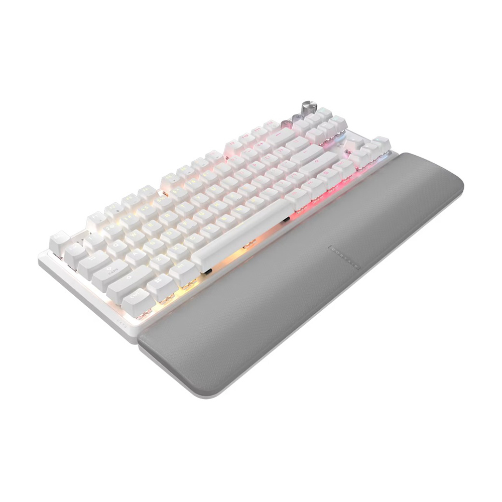 Проводная игровая клавиатура Corsair K70 PRO TKL, белый, английская раскладка — фото 2