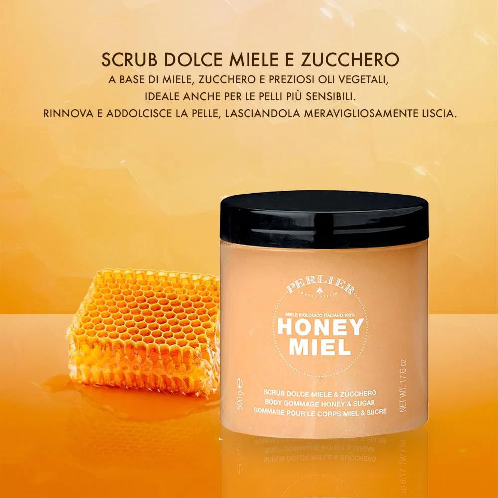 Скраб для тела Honey & Sugar, Perlier, 500 мл, Медовый Желтый — фото 2