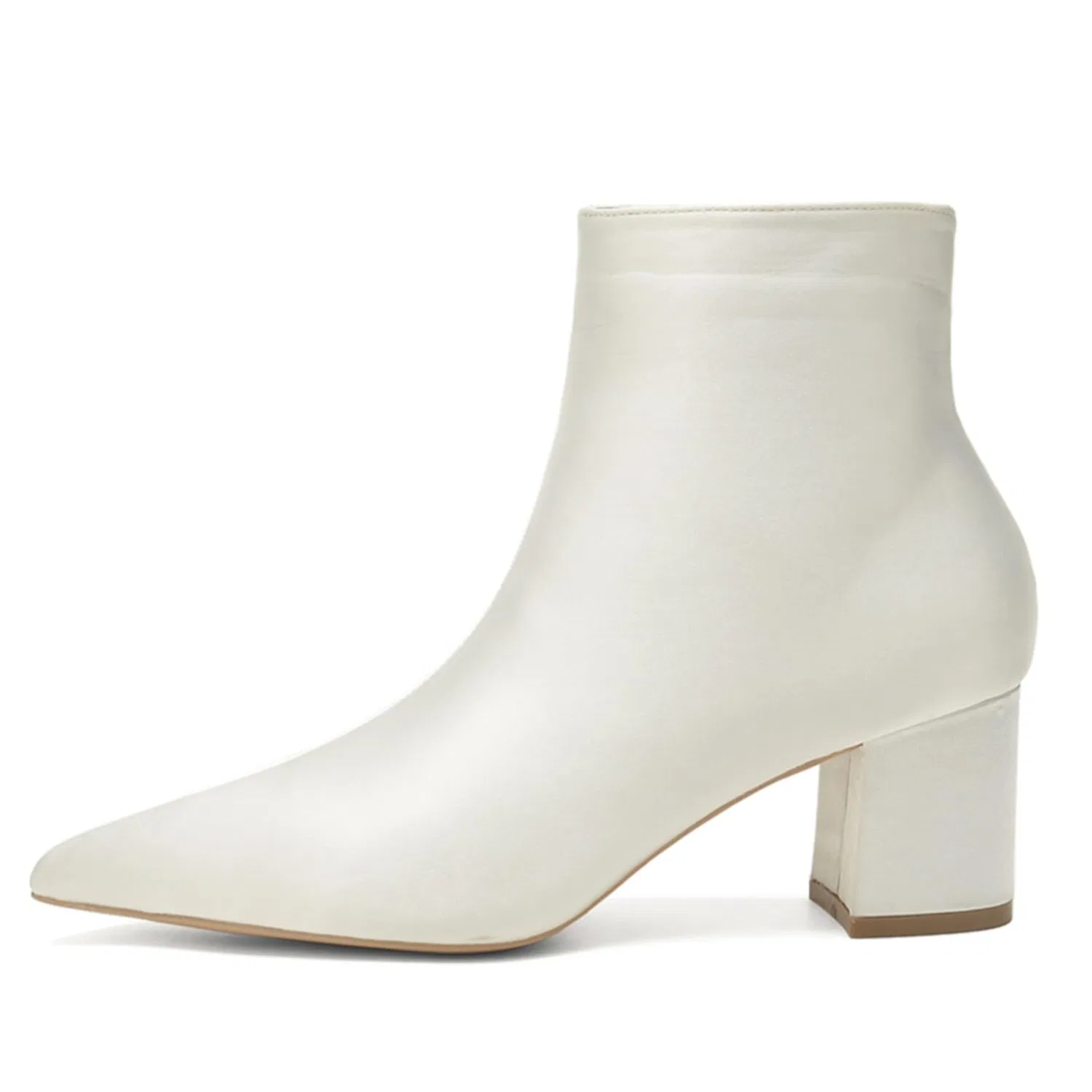Детские сапоги на каблуке с принтом Women's Satin Ankle Boots Block Chunky Heel Chelsea Boots, Navy Blue — фото 2