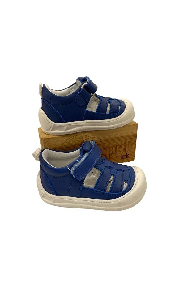 Детская ортопедическая обувь из кожи Pappikids, Blue