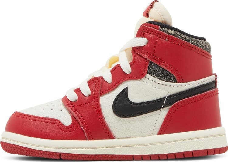Кроссовки Air Jordan 1 Retro High OG TD Chicago Lost & Found, красный — фото 3