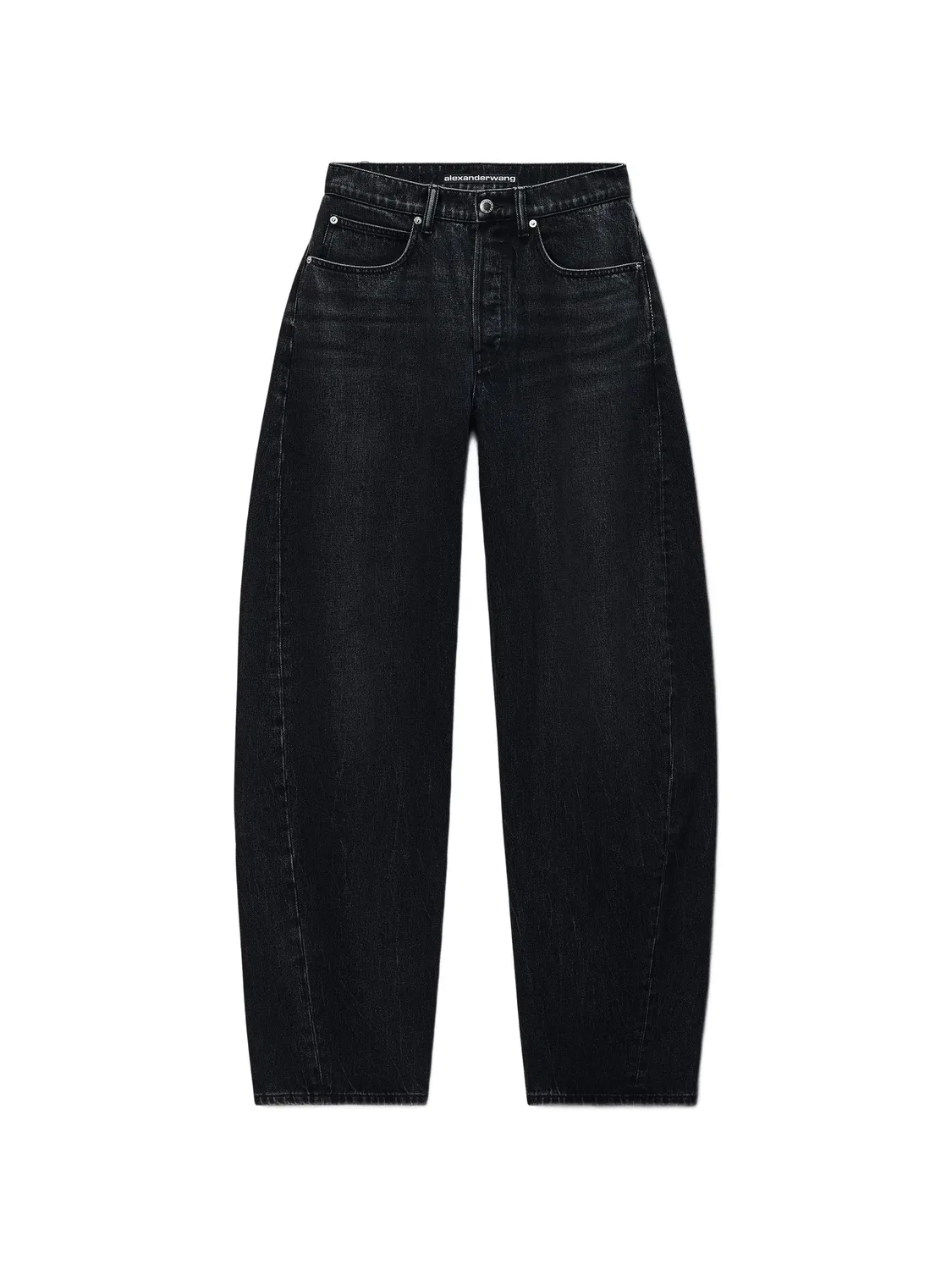 Джинсы с рюкзаком из хлопка Alexander Wang, серый