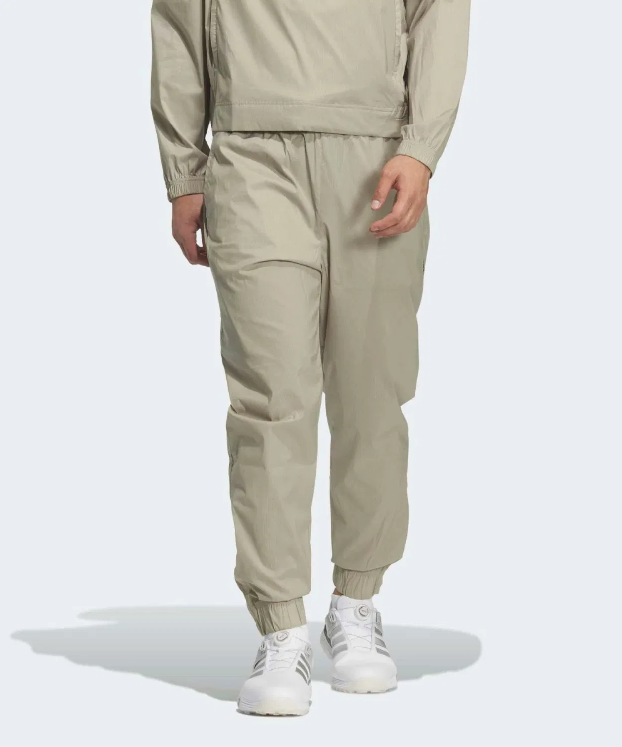 Мужские длинные ветрозащитные брюки для гольфа с рипстоп-тканью Adidas Golf, Beige