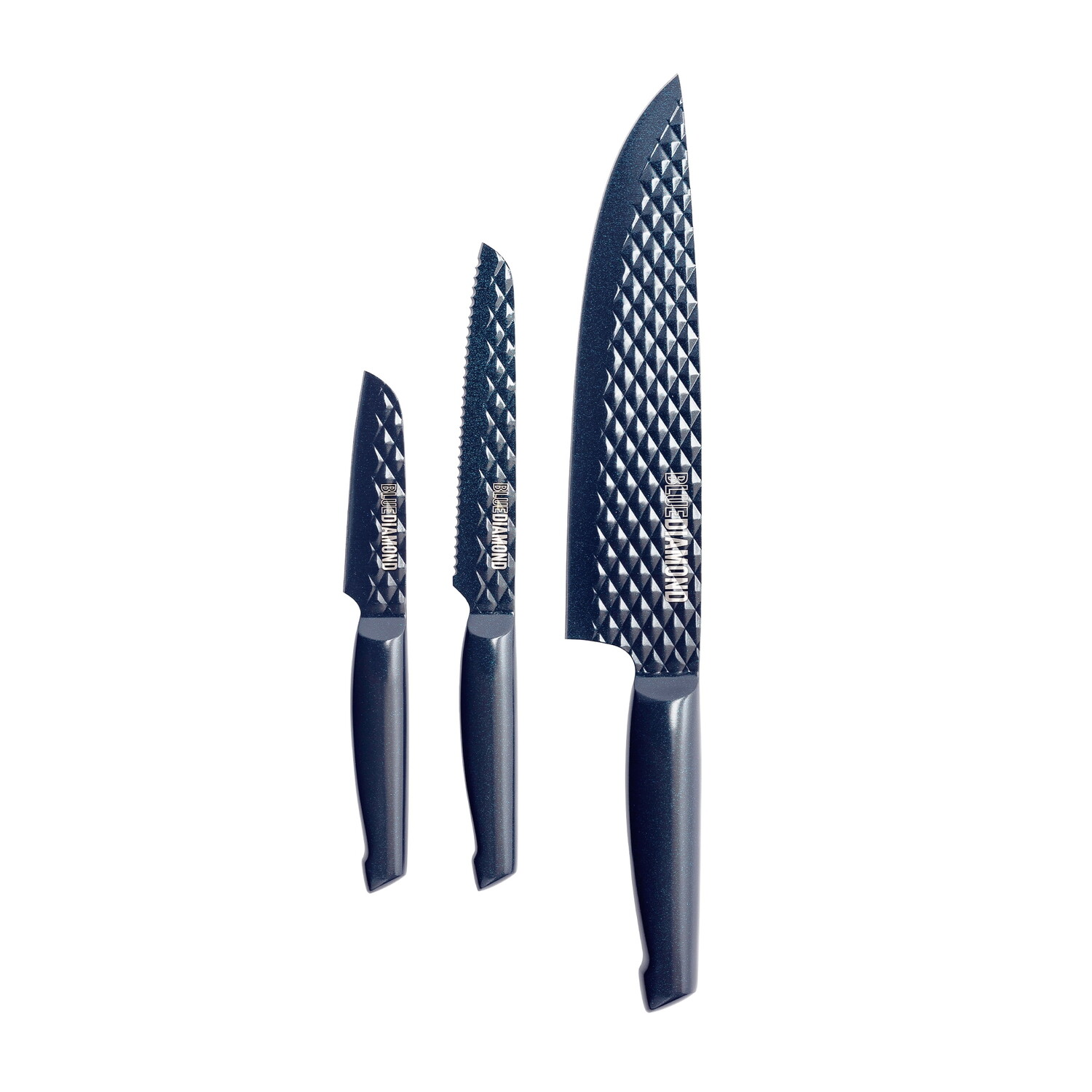 

Набор ножей с антипригарным покрытием Blue Diamond Sharp Stone 3 предмета, стальной