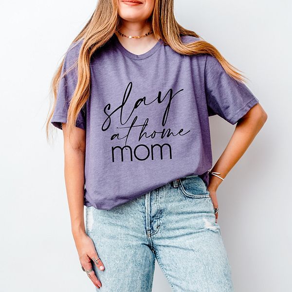 

Футболка с коротким рукавом Slay at home mom Simply Sage Market, Purple