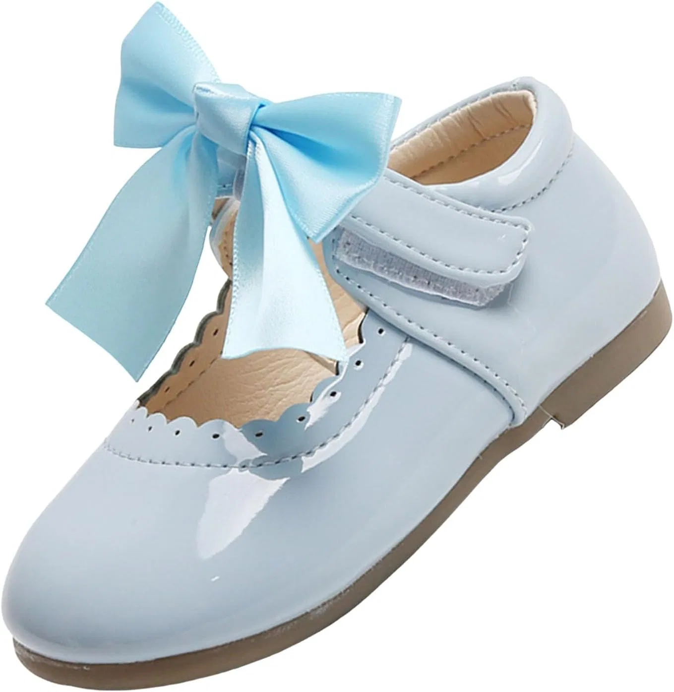 Детские туфли для девочек с бантом Princess Dress Mary Jane, Light Blue