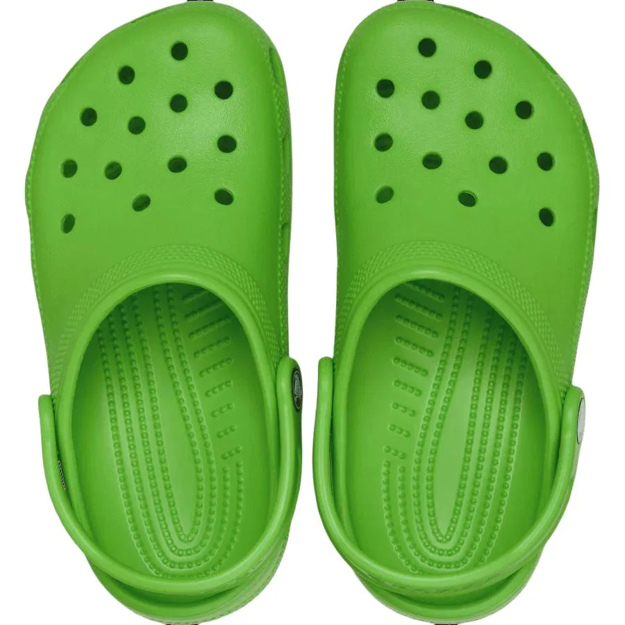 Детские сабо с закрытым носком Classic Clog Crocs, Green — фото 4