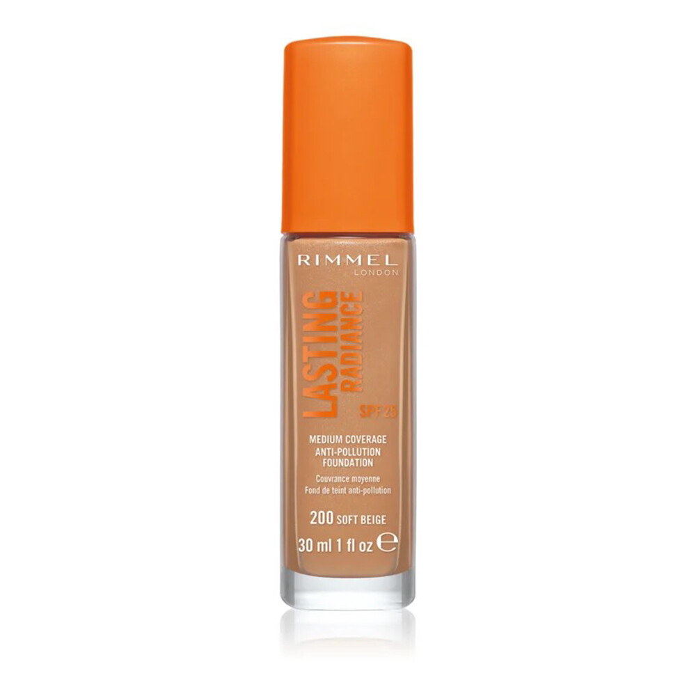 

Осветляющий тональный крем SPF 25 Rimmel Lasting Radiance, оттенок 200 Soft Beige 30 мл