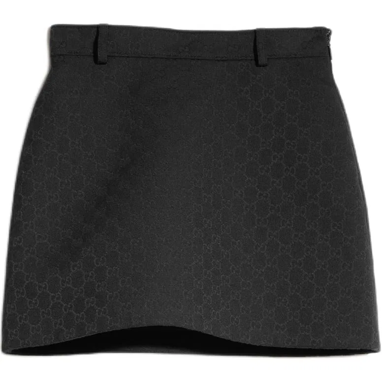 Женская юбка короткая Black GUCCI — фото 3