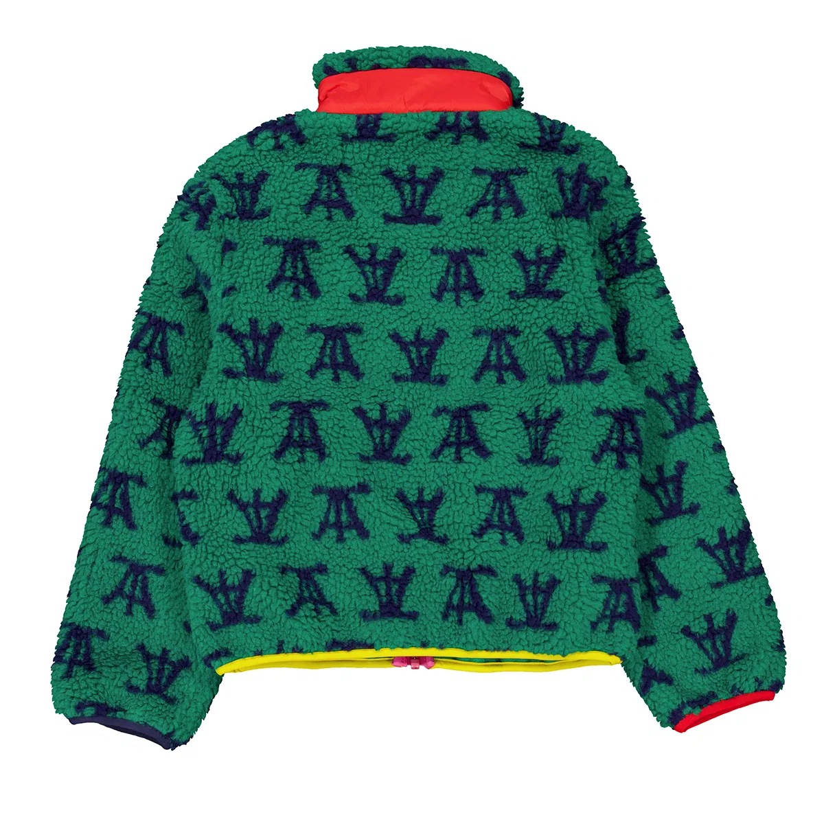 Куртка детская утеплённая с флисовой подкладкой Kids X The Animals Observatory Lavand Sheep Jacket Save The Duck, Green — фото 3
