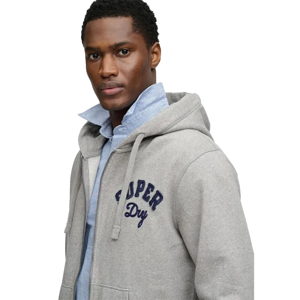 Худи Vintage Athletic Superdry, серый — фото 4