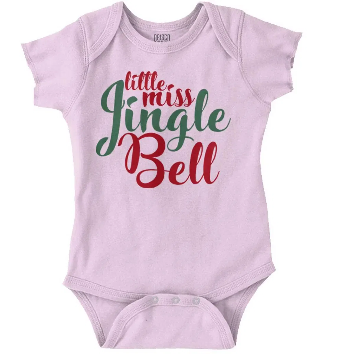 Боди-комбинезон с коротким рукавом Little Miss Jingle Bell Brisco Brands, Black