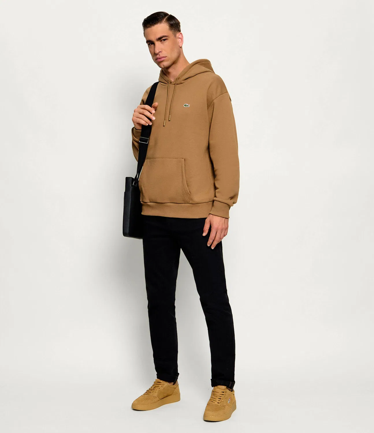 Худи свободного кроя Lacoste, Marrone — фото 2
