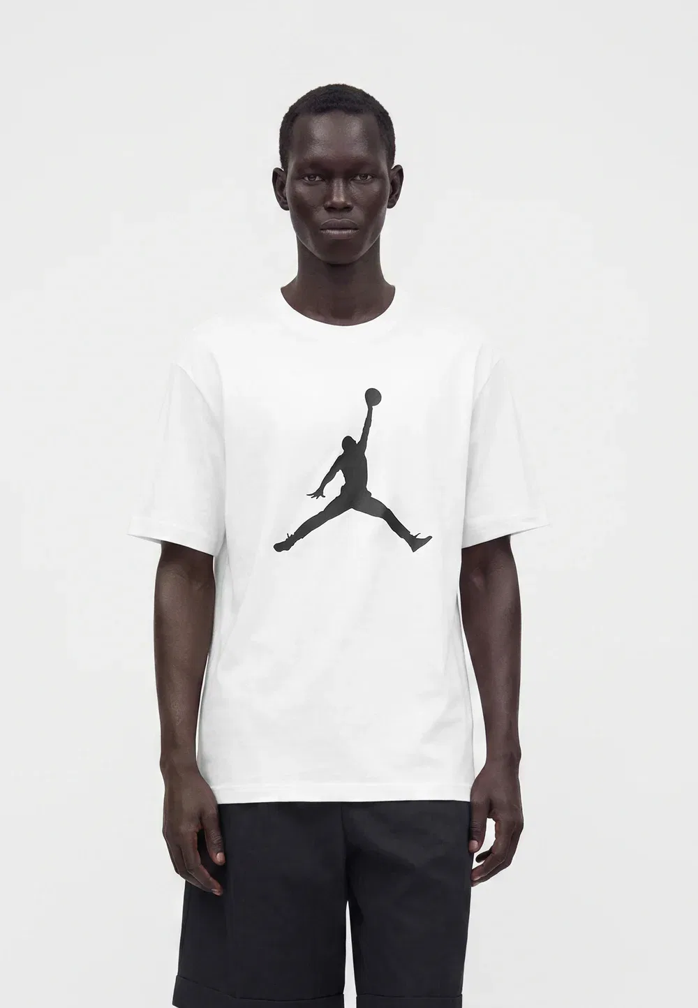 Футболка с принтом команды Jumpman Jordan, White/Black